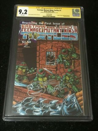 Signed Teenage Mutant Ninja Turtles 1 4th Print Cgc 9.  2 By Kevin Eastman Sketch
