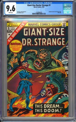 Giant Size Doctor Strange 1 - Cgc 9.  6 - Wp - Nm,  Gil Kane John Romita 1975
