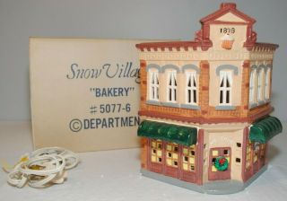 Department Dept 56 Snow Village Bakery Christmas Village 50776