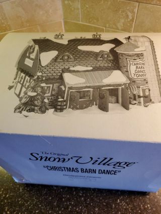 Christmas Barn Dance Dept 56 Snow Village 54910 Christmas Home House Farm A