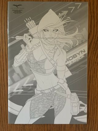Robyn Hood Justice 1 Jason Cardy Subscription Cover Very Rare Collectible Le 75