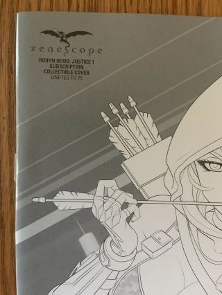Robyn Hood Justice 1 Jason Cardy Subscription Cover Very Rare Collectible LE 75 2
