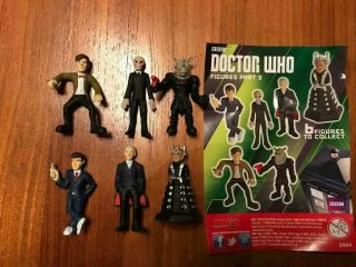 Doctor Who Figures Part 3 Vending Capsules Set 6 Figures Collectors Edition