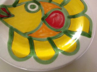 Italian Desimone Pottery Hand Painted Fish Plate 10 