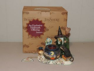 Jim Shore Heartwood Creek Hallmark Witch With Caldron Tealight 4006317