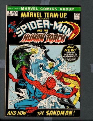 Marvel Team - Up 1 1972 Spider - Man Human Torch 9.  2