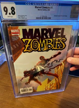 Cgc 9.  8 Marvel Zombies 1 - White Pages