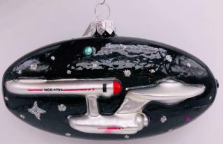 1999 Enterprise Ncc - 1701 Hallmark Ornament Star Trek Crown Reflections