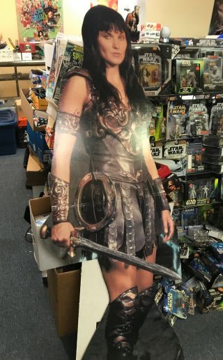 Xena Warrior Princess Standee Stand Up Signed By Lucy Lawless