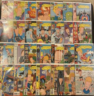 Beavis And Butt - Head 1 - 28 Marvel Comic Book Full Series Mtv Rick Parker Lackey