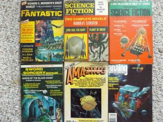 Set Of Six Vintage Sci - Fi Books From The 1970 