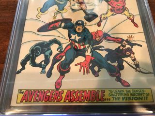 AVENGERS 58 CGC 9.  0 OW/WH PAGES 3