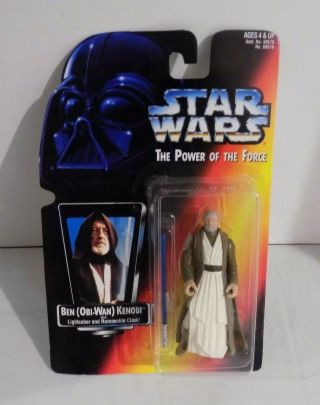 Star Wars Ben Obi Wan Kenobi The Power Of The Force 1995 Kenner Figure 69576
