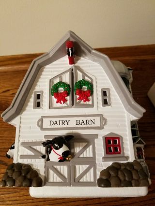 Dept 56 Snow Village Dairy Barn - 54461 W/ Box & Light Power Cord