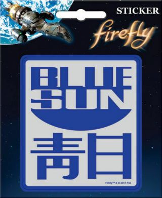 Firefly Serenity Blue Sun Logo Symbol Sticker 45279s