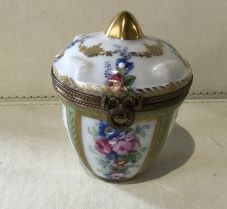 Antique Vintage Limoges France Trinket Box Hand Painted