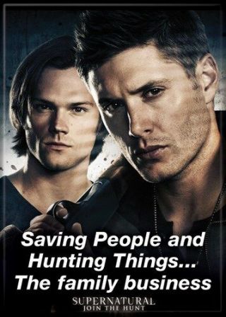 Supernatural (tv Series) Photo Quality Magnet: Sam & Dean " Family Business "