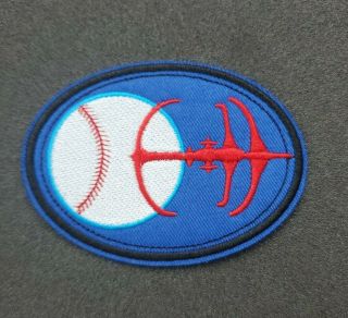 Star Trek Deep Space Nine Niners Baseball Logo Patch 3 1/2 Inches Wide