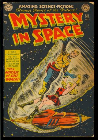 Mystery In Space 5 Pre - Code Golden Age Dc Sci - Fi Comic 1951 Vg