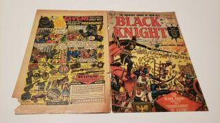ATLAS COMICS 1955 - BLACK KNIGHT 2 - SIEGE OF CAMELOT - STAN LEE & JOE MANEELY 2