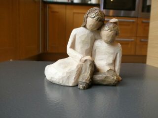 Willow Tree Sister & Brother Hand Painted Resin By Susan Lordi Eanc 2001 Rp£50