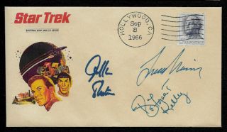Star Trek 1966 Series Autograph Reprints Featured On Collector Envelope Op1300