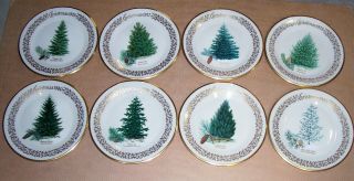 Set Of 8 Lenox Christmas Commemorative Plates 10 5/8 "