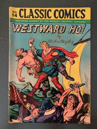 Classic Comics No.  14 Westward Ho - 4th Edition
