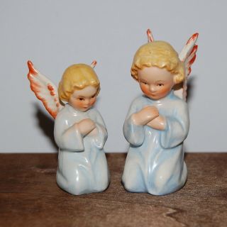 Tmk3 1960 - 63 Goebel Praying Angel Set Figurine Germany Sacrart