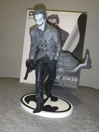 Dc Direct Batman Black And White The Joker Statue By Lee Bermejo Maquette Bust