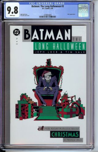 Batman: The Long Halloween 3 Cgc 9.  8 Wp Joker Cover & Appearance