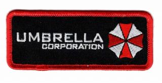 Resident Evil Umbrella Corporation Morale Hook Fastener Patch (4.  0 X 1.  5)