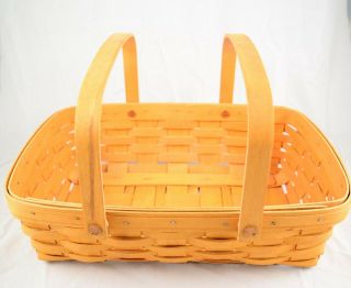 Vintage Longaberger Extra Large Two Handle Bread Basket - 1998