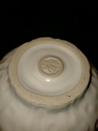 Jonathan Adler Pottery,  White Ceramic,  Dimple Embossed Pattern 8 1/2 