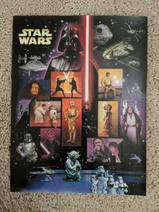 2007 Star Wars Stamps Sheet Usps ($0.  41 X 15)