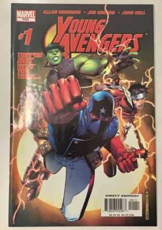 Young Avengers 1 1st App Of Kate Bishop,  Hulkling,  Iron Lad,  Patriot 9.  6 Nm,
