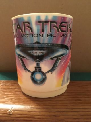 Star Trek Vintage Mug Cup Deka Usa Spock Kirk Enterprise Ship The Motion Picture