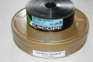 Star Wars Episode Ii Attack Of The Clones 35mm Film Trailer Scope Can