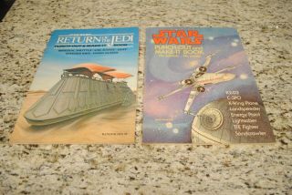 Star Wars Punch Out And Make It Books Set Of Two 1977 & 1983 Rare One Book