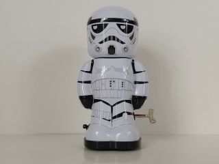 Star Wars Stormtrooper Storm Trooper 7 1/2 - Inch Wind - Up Tin Toy 2