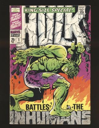 Incredible Hulk Special 1 - Steranko Cover Vg/fine Cond.