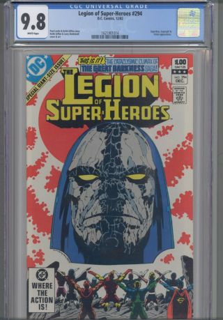 Legion Of Heroes 294 Cgc 9.  8 1982 Dc: Orion Cover: Frame