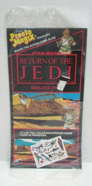 Presto - Magix Star Wars Rotj Sarlacc Pit Rub - On Transfer Set 1983 Jedi