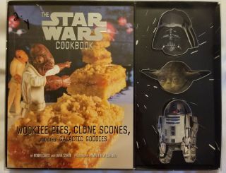 Star Wars Cookbook Wookie Pies Clone Scones Galactic Goodies & 3 Cookie Cutters