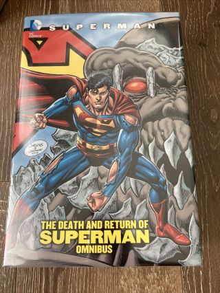 The Death And Return Of Superman Omnibus Hardcover Dc 2013 Brodart Oop Rare Htf