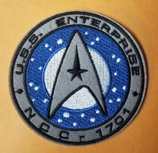 Star Trek Uss Enterprise Ncc 1701 Logo Patch 3 1/2 Inches Wide