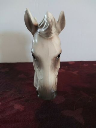 Vintage Lefton White Horse Head Vase Planter H1953 2