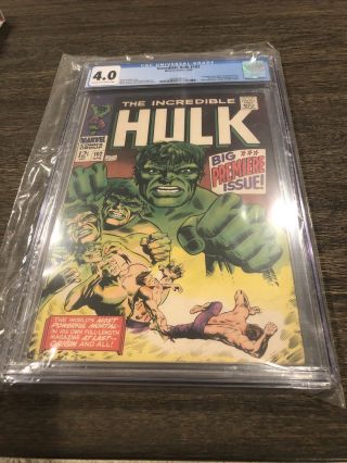 Incredible Hulk 102 Cgc 4.  0 Cream To Ow Pages,  Origin Retold; Marvel;1968