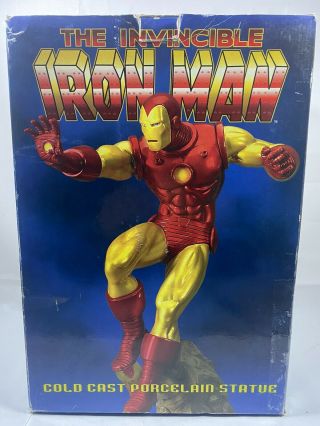 The Invisible Iron Man Cold Cast Porcelain Statue Limited Edition 566/1000