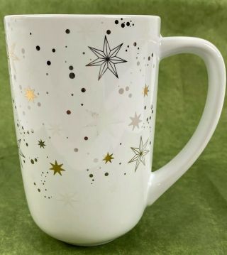 Davids Tea White Nordic Mug Stars Glow In The Dark Winter Christmas